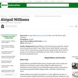 Abigail Williams - Salem Witch Trials