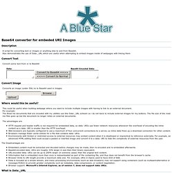 Base64 converter for embeded URI Images