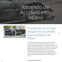 Working With the Best Miami Car Accident Attorney