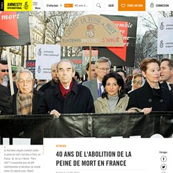 40 ans d'abolition de la peine de mort en France