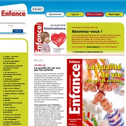 Journal Des Professionnels de la petite Enfance