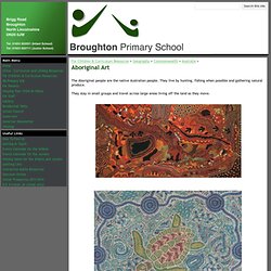 Aboriginal Art - The Broughton Primary Schools Website