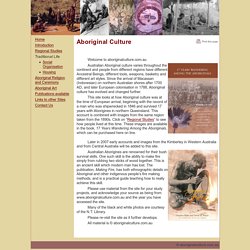 Aboriginal Culture - About this site