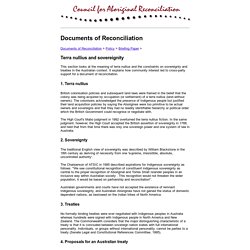 Council for Aboriginal Reconciliation