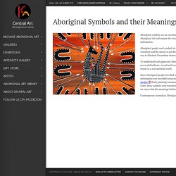 Aboriginal Symbols and their Meanings: Aboriginal Symbols Glossary at the Aboriginal Art Store