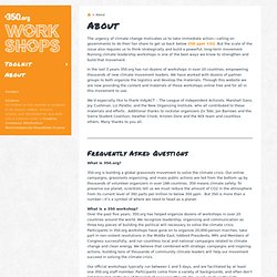 About « 350.org Workshops