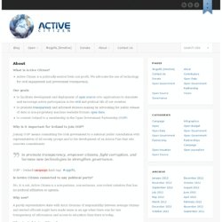 About - Active Citizen