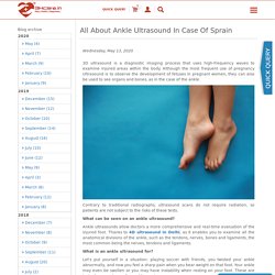 All About Ankle Ultrasound In Case Of Sprain
