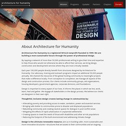 About Architecture for Humanity