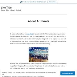 About Art Prints – Site Title