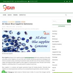 All About Blue Sapphire Gemstone - 9Gem.com.au