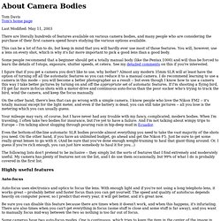 about camera bodies