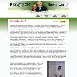 About The Bowen Technique - Bowtech