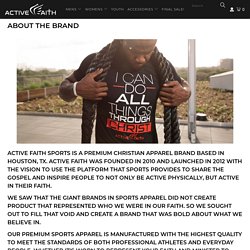 About The Brand - Active Faith Sports