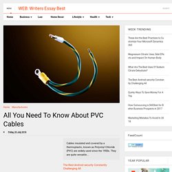 All You Need To Know About PVC Cables