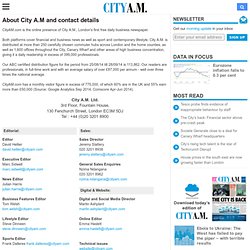 About City A.M and contact details