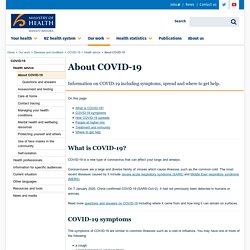About COVID-19 symptoms and spread