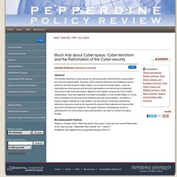 "Much Ado about Cyber-space" by Christian Pedersen