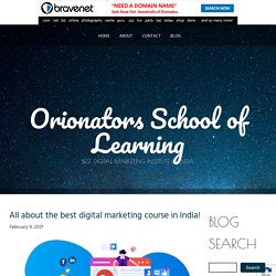 All about the best digital marketing course in India!