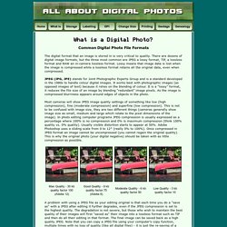 Digital Photo File Types