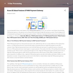 All Features Of NMI Payment Gateway