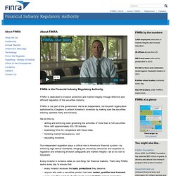 About FINRA