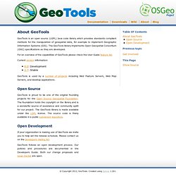 About GeoTools — GeoTools