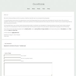 About - Goodthink