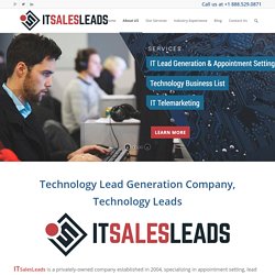 About ITSalesLeads - Technology Lead Generation Services