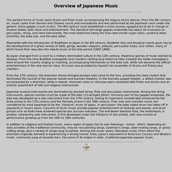 About Japanese Music