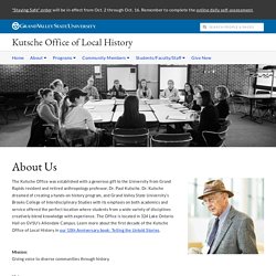 About Us - Kutsche Office of Local History