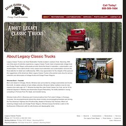About Legacy Classic Trucks