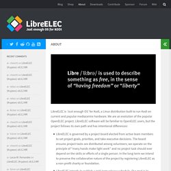 About – LibreELEC