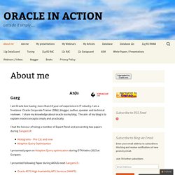 About me - ORACLE IN ACTION
