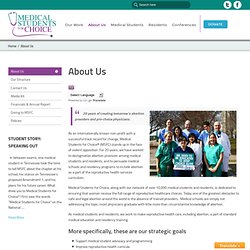 About Us - Medical Students for Choice
