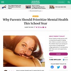 What to know about mental health and back to school