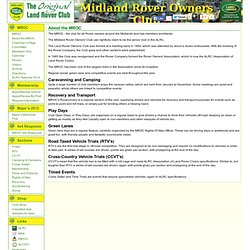 About The Midland Rover Owners Club (MROC)