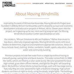 About Moving Windmills – Moving Windmills Project