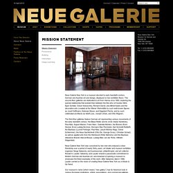 About Neue Galerie