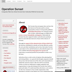 About « Operation Sunset