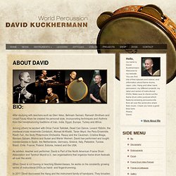 Frame Drum, Cajon, Percussion - David Kuckhermann