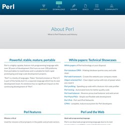 About Perl - www.perl.org