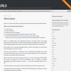 About php.js