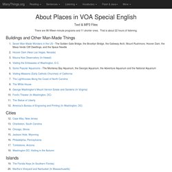 About Places in VOA Special English