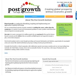 About The Post Growth Institute