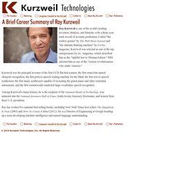 About Ray Kurzweil