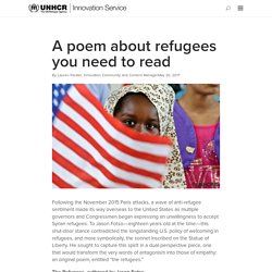 A poem about refugees you need to read - UNHCR Innovation