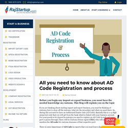 All you need to know about AD Code Registration and process