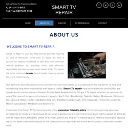 Smart LCD,LED, Samsung TV repair expert - Toronto TV Repair