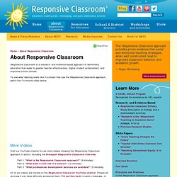 About Responsive Classroom